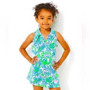 NWT Lilly Pulitzer® Kids Mini Martina Polo Dress, Girls, size Large